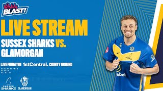 Sussex Sharks vs Glamorgan Live🔴  T20 Vitality Blast [upl. by Aicylla]