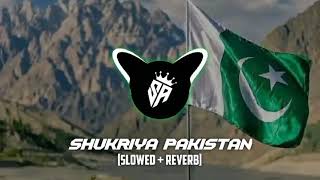 SHUKRIYA PAKISTAN SLOWEDREVERB SONG 🇵🇰 [upl. by Eerahc264]