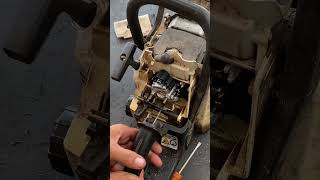 Adjusting the carburetor is not easy automobile stihl diy tools motorcycle engineering [upl. by China]