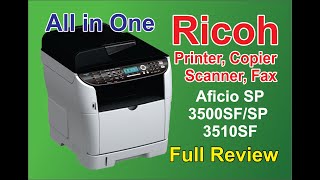 Ricoh Aficio SP 3510SP multifunction printer [upl. by Brout80]