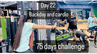 Fat to fit series  day 22  75 days challenge backday fitness inspirationgymworkout fittofat [upl. by Nissensohn532]