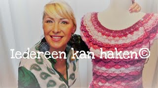 ❤️❤️ crochet iedereenkanhaken HowtosweaterLentetruitjeRainbowstitchKellyZeemanNederlands [upl. by Azila]