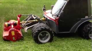 Aebi TT270 With Seppi Flail Mower [upl. by Kelda]