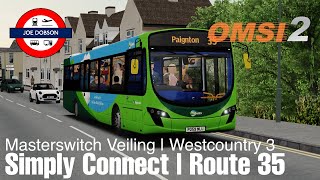 OMSI 2  Bus Company Simulator  Westcountry 3  Route 35  Simply Connect [upl. by Mar]