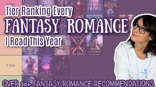 Fantasy Romance Tier Rank 2022  Tier Ranking Every Fantasy Romance Book I Read This Year [upl. by Jamieson486]