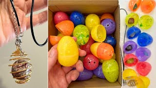 Jinsome 24 pack of pre filled easter eggs with gem stones [upl. by Oile]