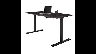 Magellan Pneumatic HeightAdjustable Standing Desk 60quotW Espresso 3 years later Sit and Stand Demo [upl. by Oriaj608]