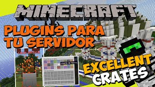 PLUGINS para tu SERVIDOR de Minecraft  EXCELLENTCRATES Cajas de Recompensas [upl. by Rosalba]