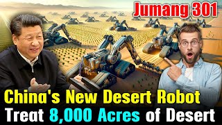 China’s Incredible 200 Desert Control Robots  Greening 8000 Acres of Desert in 30 Day china [upl. by Smiga]