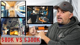 Get What You Pay For Van Builds  80k vs 300k [upl. by Cleres]