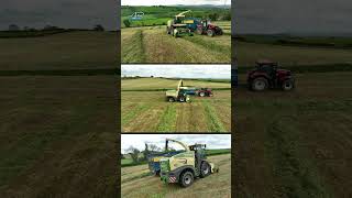 Krone Big X 630 lifting on the steep hills above Eglinton [upl. by Tad231]