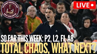 LIVE SHOW WEST HAM IN CHAOS WHAT NEXT [upl. by Lunt728]