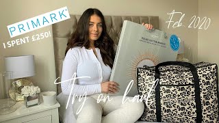 PRIMARK TRY ON HAUL FEBRUARY 2020  I SPENT £250  FABIENNE PELAUD [upl. by Yelekalb]