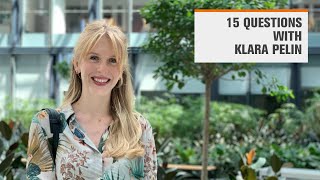 15 Questions with Klara Pelin [upl. by Eustashe]