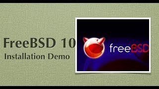 FreeBSD 10 Installation Screencast [upl. by Lehte]