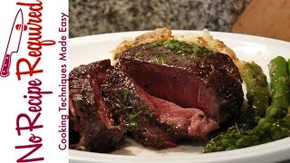 How to Cook Filet Mignon In The Oven  NoRecipeRequiredcom [upl. by Biel]