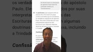 Os Paulicinianos século VII  Unitários e não criam em preexistência de Jesus [upl. by Athalee]