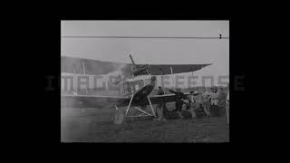 Captured German Aviatik BII tested by French pilots [upl. by Ecirtemed]