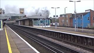 35028 Clan Line putting on steam through Shortlands November 7th 2024 [upl. by Fidellia]