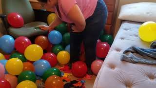 Balloon prank on girlfriend 216 balloons [upl. by Carling460]