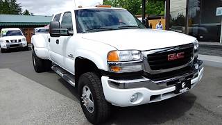 quotLive Video Walk Aroundquot2005 GMC SIERRA 3500 DUALLY DURAMAX SLT LEATHER 5037655411 TEXT OR CALL [upl. by Llertnauq52]