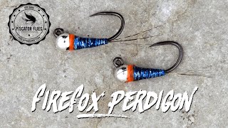 Tying a Firefox Perdigon Blue Fly pattern For Trout and Panfish  Piscator Flies [upl. by Norean788]