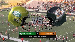 Massillon Tigers vs St Edward Eagles 9152023 [upl. by Siver]