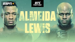 UFC SAO PAULO LIVE ALMEIDA VS LEWIS LIVESTREAM amp FULL FIGHT NIGHT COMPANION [upl. by Muiram]