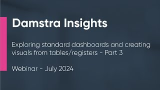 Ideagen Damstra Insights for Safety Webinar  Part 3 [upl. by Sharl]