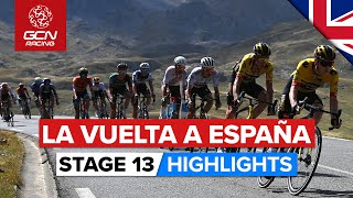 The Tourmalet Takes Some Big Victims  Vuelta A España 2023 Highlights  Stage 13 [upl. by Ecahc]