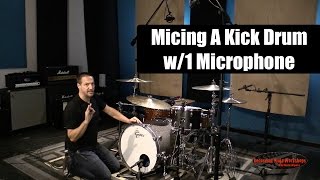 Micing a kick drum with 1 microphone [upl. by Nolaf275]