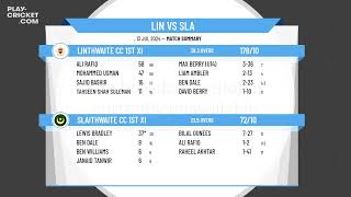 Linthwaite CC 1st XI v Slaithwaite CC 1st XI [upl. by Seiden581]