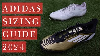 Adidas Football Boots Sizing Guide 2024 [upl. by Estele]