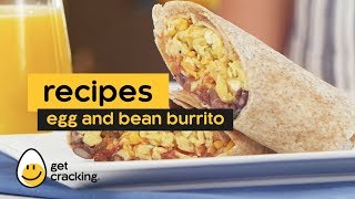 Breakfast Burrito with Eggs and Beans Recipe [upl. by Tonry]