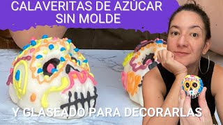 Receta de calaveritas de azúcar sin molde [upl. by Ardnekan]