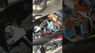 New Pulsar 220f modified amp Flasher install 😳pulsar220f modified hazard bikelover bajajpulsar [upl. by Molahs]