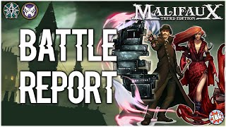 Malifaux Battle Report Explorers Society vs Neverborn [upl. by Aidnahs178]