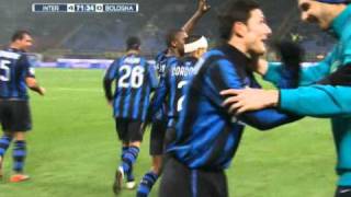 Secondo gol di Etoo  Inter vs Bologna 41 [upl. by Roseline560]