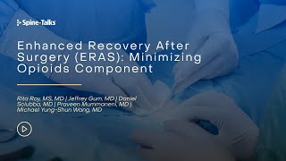 Enhanced Recovery After Surgery ERAS Minimizing Opioids Component [upl. by Grider]