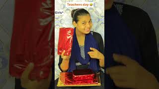 Teachers day 😅  The most viral comedy by girls vs boys 🔥 ytshorts shorts [upl. by Ihab]