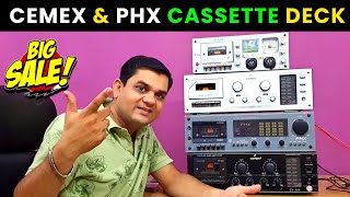 90s Old Cemex Cassette Deck amp PHX Cassette Deck For Sale  FLD Cassette Player  Contect 9425634777 [upl. by Anilas783]