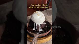 Brownie Sizzler 😍trending chocolate viral streetfood youtubeshorts ytshorts food shorts [upl. by Novello]