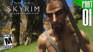 【SKYRIM 200 MODS】Wood Elf Gameplay Walkthrough Part 1 PC  HD [upl. by Akoek]