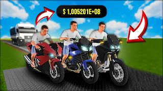 BAIXEI O MOTO WHEELIE 3D COM DINHEIRO INFINITO  PEGUEI VIRUS [upl. by Skill]