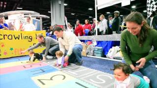 NBC4 Health and Fitness Expo Crawling Baby Race 2012 [upl. by Kevon]