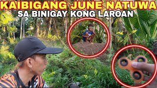 NATUWA SI KAIBIGANG JUNE SA BIGAY KONG LAROAN viral kmjs engkanto DYOLEIKSTV DMistery17 [upl. by Essiralc]