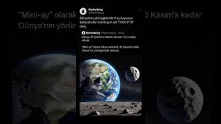 Dünyanın yörüngesinde 2 ay boyunca kalacak olan minik ayın adı quot2024 PT5quot oldu nasa yörünge ay [upl. by Aryan]