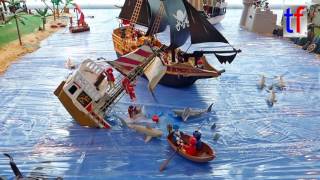 Playmobil Funpark Zirndorf Diorama Blackbeards letzte Schlacht  Blackbeards last Battle 2016 [upl. by Neltiac]