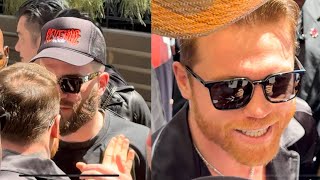 “VIVA MEXICO CABRONES” CANELO SHOWS LOVE TO CALEB PLANT amp BERNARD HOPKINS BELTS OUT VMC [upl. by Eugen626]