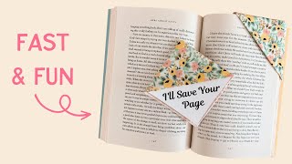 DIY Corner Bookmarks Quick and Easy Tutorial [upl. by Yelbmik]